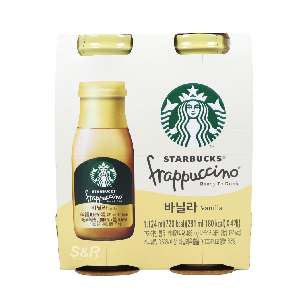 Starbucks Frapuccino Ready to Drink Vanilla Flavor 281mL x 4pcs